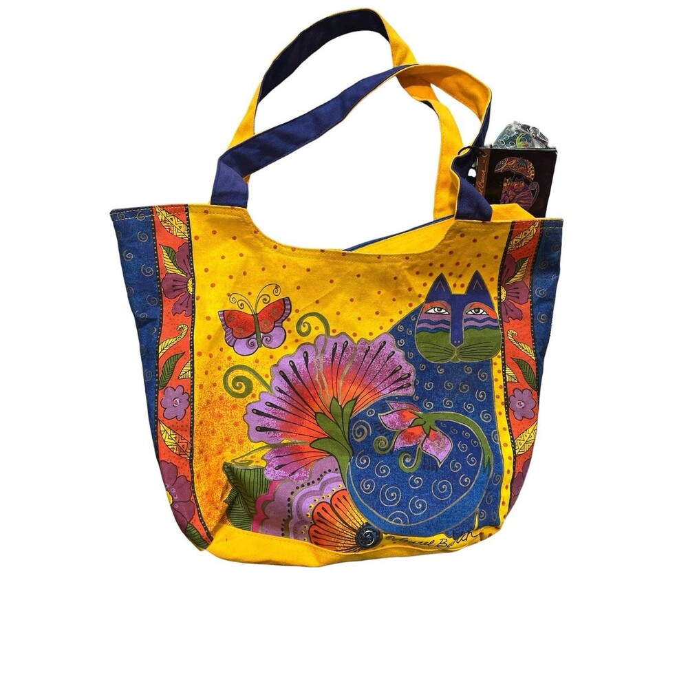 Laurel Burch Cats - Medium Tote Purse Shoulder Handbag - NEW with tags